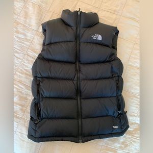 Mens North Face Down Vest 700 size small black